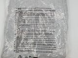 a close up of a plastic bag on a white surface