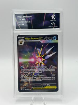 a close up of a pokemon card on a white background