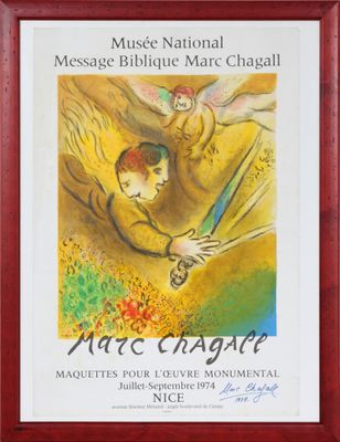 Marc Chagall, « Message biblique de Marc Chagall », signé et numéroté