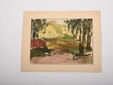a picture of a painting on the wall of a house