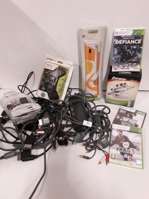 Important lot xbox 360 ( jeu video, cablage, accessoires, ma…