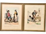 two pictures of a man and a woman sitting on a bench with a dog