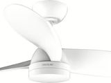 an image of a white ceiling fan on a white wall