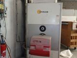 a machine that is sitting inside of a building