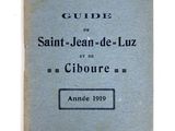the front cover of a book with the title guide de saint - jean - de - louz