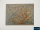 an image of a painting with a lot of lines on it