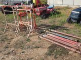 many different types of equipment that are sitting in the grass