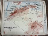 a map of the area on the table in the room