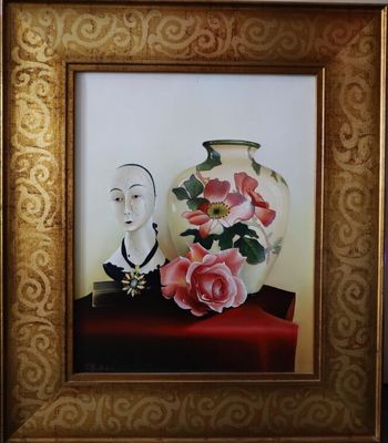 Philippe DESTORS (Né en 1956) Nature morte à la femme, au va…