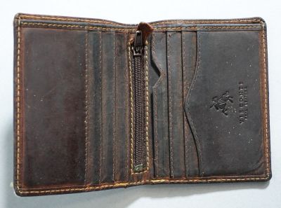 VISCONTI Portefeuille en cuir marron