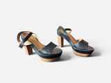 a pair of women ' s shoes on a white background