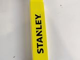 the box is yellow with black lettering on it that says stanley