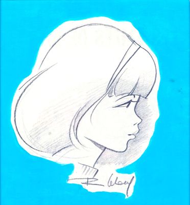 LELOUP né en 1933. Yoko Tsuno. Crayon appuyé. Dédicace. Plei…