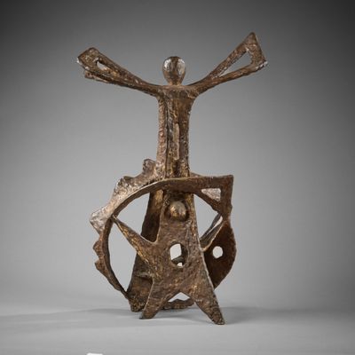 Sim SCHWARZ (1900-1974). Nu féminin masculin.