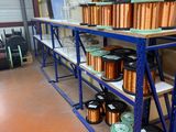 many different types of copper wire on the shelves