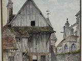 a picture of a painting on the wall of a house
