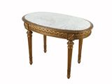 une image représentant une table au plateau en marbre sur fond blanc