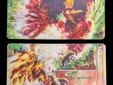 deux cartes sur lesquelles figure l'image d'un oiseau de feu