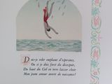 a picture of a picture of a person diving in the water