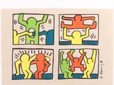 an image of a drawing of a group of people doing different things