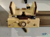 a close up of a machine that is sitting on a table