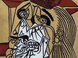 un tableau représentant une femme coiffée d'un chapeau