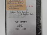 a label on the back of a bottle of whiskey