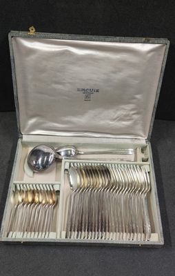 a case with silverware in it on a table