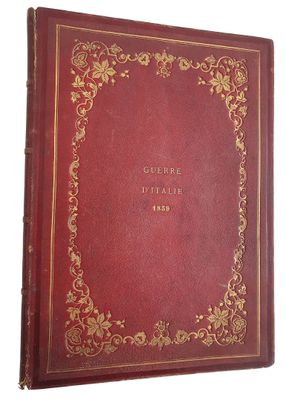 un livre rouge avec des lettres dorées sur la couverture