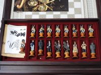 Table à jeu d'échecs anglaise en bois façon acajou, le plate… (photo 5)