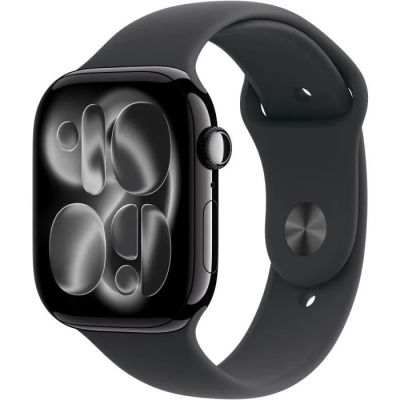Apple Watch Series 3, 38 mm, boîtier en aluminium gris sidéral avec bracelet sport noir