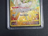 a close up of a pokemon card on a table