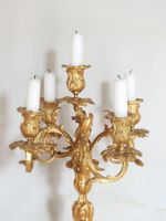 PAIRE DE CANDELABRES à cinq bras de lumière de style Louis X… (photo 6)