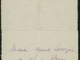 a piece of paper with a handwriting on it