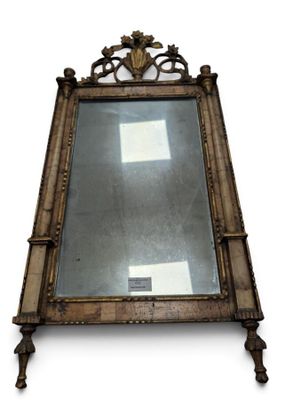 an image of a mirror on a stand on a white background