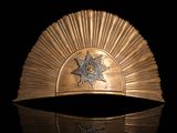 an image of a close up of a hat on a reflective surface