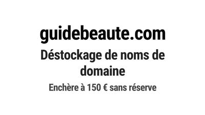 Nom de domaine guidebeaute.com.