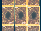 six squares of black and gold in the center of the picture