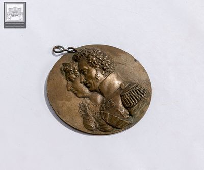 CAQUE, 1826, médaillon de mariage / commémorative du duc d'A…