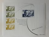 a picture of a stamp with a picture of a man on it
