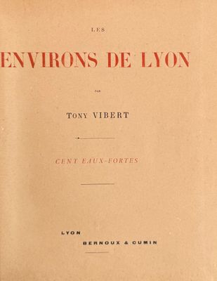 [ILLUSTRÉS]. Ensemble quatre ouvrages. VIBERT (Tony). Les En…