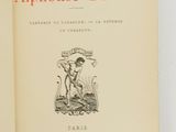 an open book with a picture of a man on it