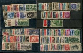 une collection de timbres provenant de différents pays