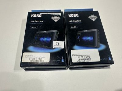Lot de 2 accordeurs de poche KORG mod GA CUSTOM GA-CS.