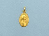 a gold coin with the face of a man on it