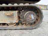 a close up view of the front end of a bulldozer