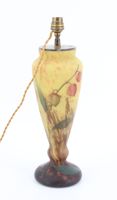 LORRAIN - Vase de forme balustre monté en lampe en pâte de v… (photo 5)
