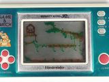 a game on the back of a handheld device