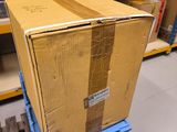 a large box on a pallet in a warehouse