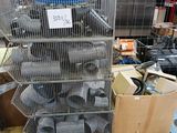 a large metal cage filled with lots of different types of items